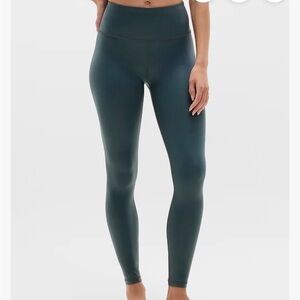 Athleta Elation High Rise Matte Foil Shine 7/8 Legging